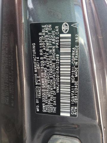 Photo 10 from auction – 2014 TOYOTA YARIS with VIN VNKJTUD31EA012349