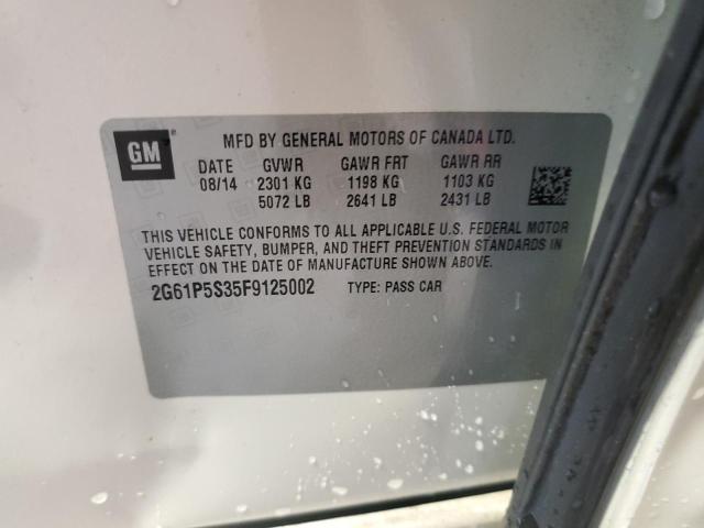 Photo 10 from auction – 2015 CADILLAC XTS PREMIU with VIN 2G61P5S35F9125002