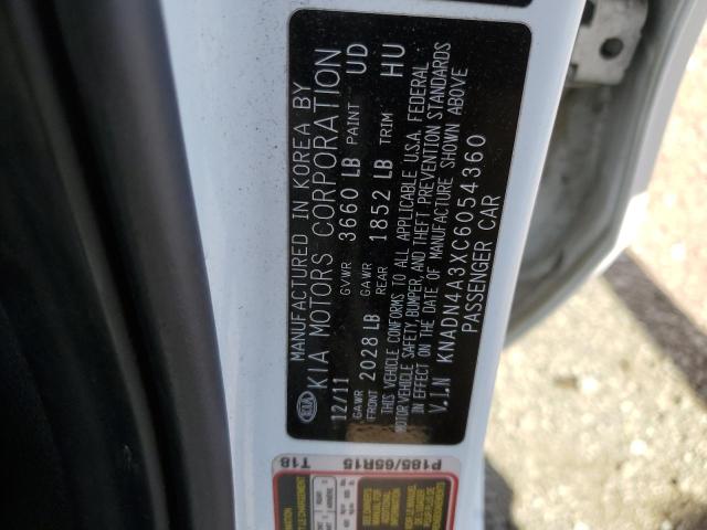 Photo 10 from auction – 2012 KIA RIO EX with VIN KNADN4A3XC6054360
