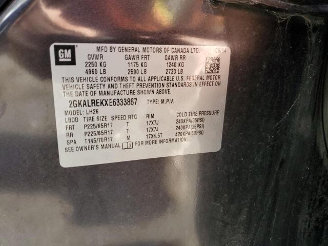 Photo 10 from auction – 2014 GMC TERRAIN SL with VIN 2GKALREKXE6333867
