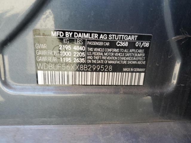 Photo 10 from auction – 2008 MERCEDES-BENZ E 350 with VIN WDBUF56XX8B299528