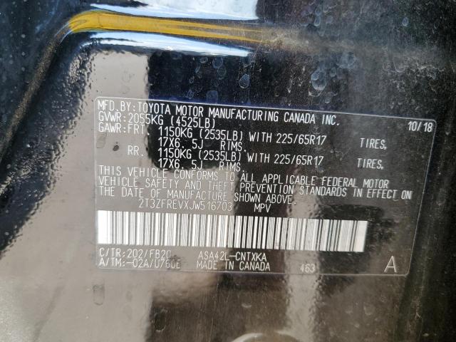 Photo 10 from auction – 2018 TOYOTA RAV4 LE with VIN 2T3ZFREVXJW516703
