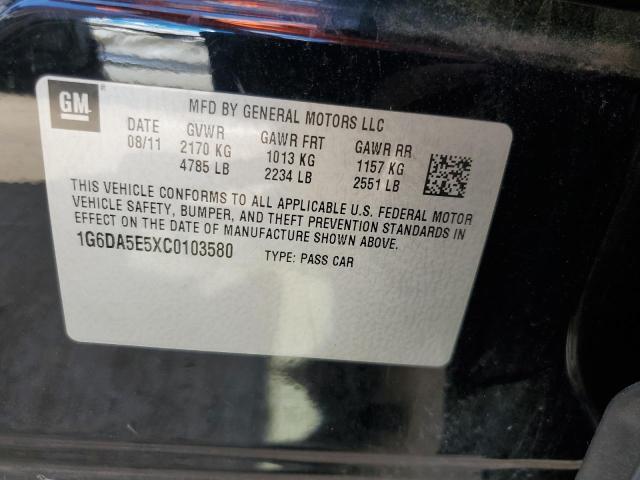 Photo 10 from auction – 2012 CADILLAC CTS with VIN 1G6DA5E5XC0103580