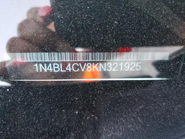 Photo 10 from auction – 2019 NISSAN ALTIMA SR with VIN 1N4BL4CV8KN321925