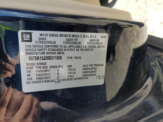 Photo 10 from auction – 2008 GMC SIERRA K15 with VIN 3GTEK13J28G311026