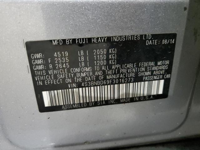 Photo 10 from auction – 2015 SUBARU LEGACY 2.5 with VIN 4S3BNBD69F3016273