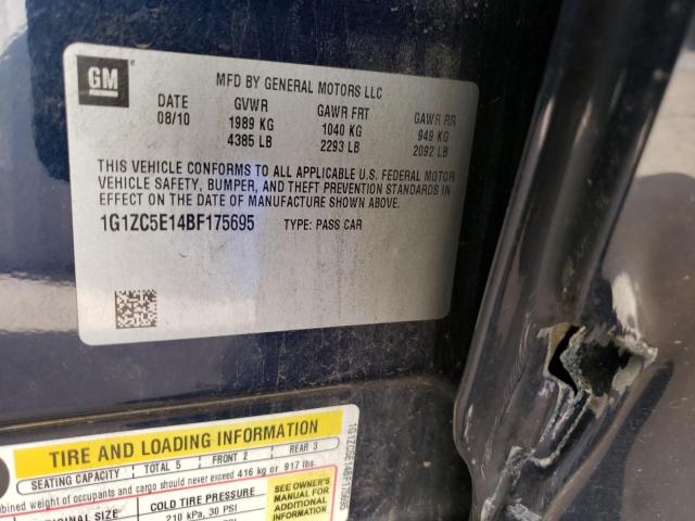 Photo 10 from auction – 2011 CHEVROLET MALIBU LT with VIN 1G1ZC5E14BF175695