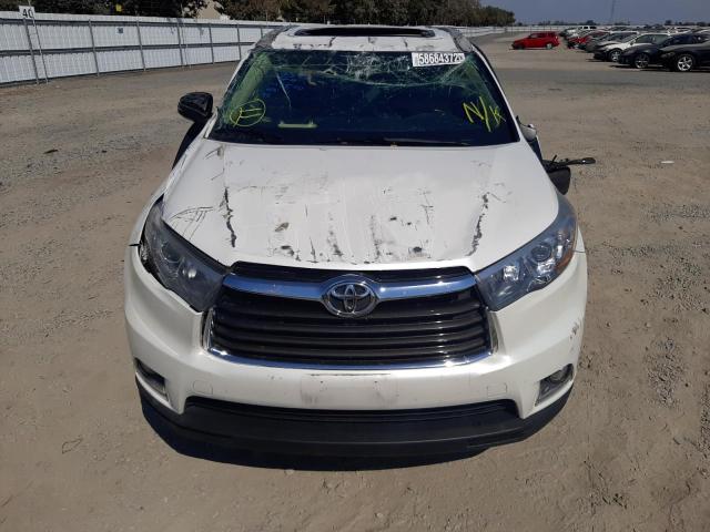 Photo 7 from auction – 2015 TOYOTA HIGHLANDER with VIN 5TDDKRFH6FS177932