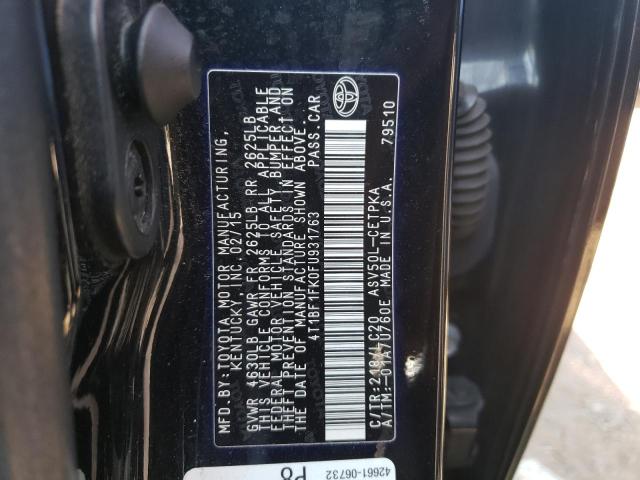Photo 10 from auction – 2015 TOYOTA CAMRY LE with VIN 4T1BF1FK0FU931763