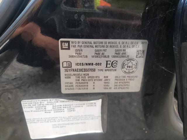 Photo 10 from auction – 2012 CADILLAC SRX LUXURY with VIN 3GYFNAE38CS507658