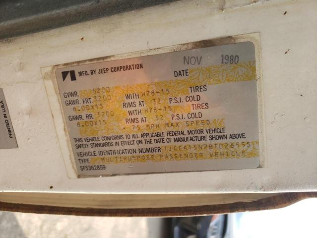 Photo 10 from auction – 1981 JEEP WAGONEER with VIN 1JCCA15N2BT026555