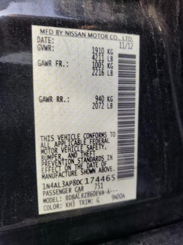 Photo 10 from auction – 2013 NISSAN ALTIMA 2.5 with VIN 1N4AL3AP8DC174465