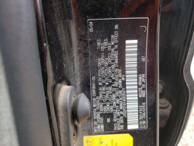Photo 10 from auction – 2004 TOYOTA HIGHLANDER with VIN JTEDP21A140035471