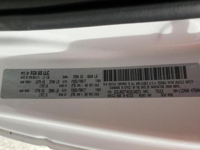 Photo 10 from auction – 2019 RAM 1500 CLASS with VIN 3C6JR6DT0KG510873