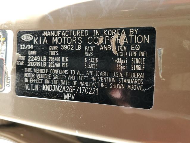 Zdjęcie 10 z aukcji – 2015 KIA SOUL z VIN KNDJN2A26F7170221