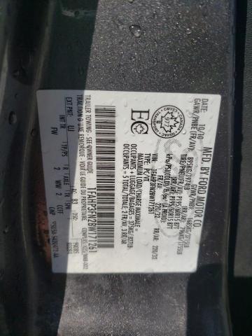 Photo 10 from auction – 2011 FORD FOCUS SE with VIN 1FAHP3FN2BW171261