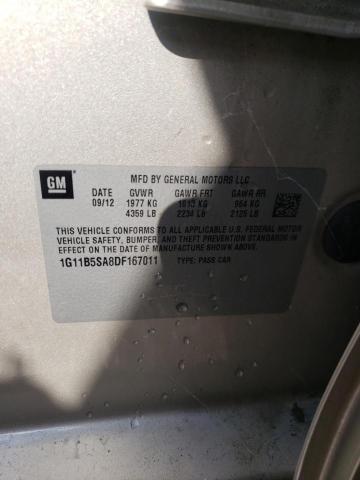 Photo 10 from auction – 2013 CHEVROLET MALIBU LS with VIN 1G11B5SA8DF167011