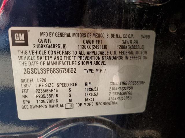 Photo 10 from auction – 2008 SATURN VUE XE with VIN 3GSCL33P68S679652