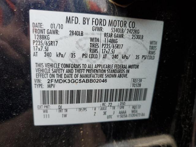 Photo 10 from auction – 2010 FORD EDGE SE with VIN 2FMDK3GC5ABB02046