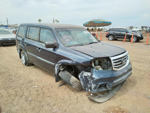 HONDA PILOT LX 2012 with VIN 5FNYF4H24CB079953 - Photo from auction