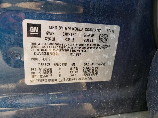 Photo 10 from auction – 2020 BUICK ENCORE PRE with VIN KL4CJASB1LB008612