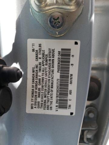 Photo 10 from auction – 2012 HONDA CIVIC LX with VIN 2HGFB2F50CH517173
