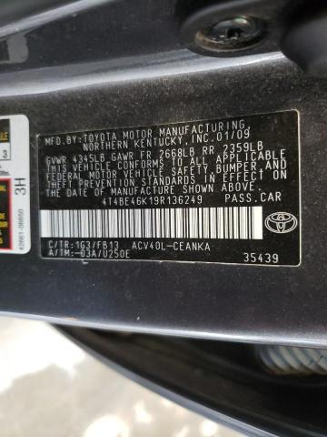 Photo 10 from auction – 2009 TOYOTA CAMRY BASE with VIN 4T4BE46K19R136249