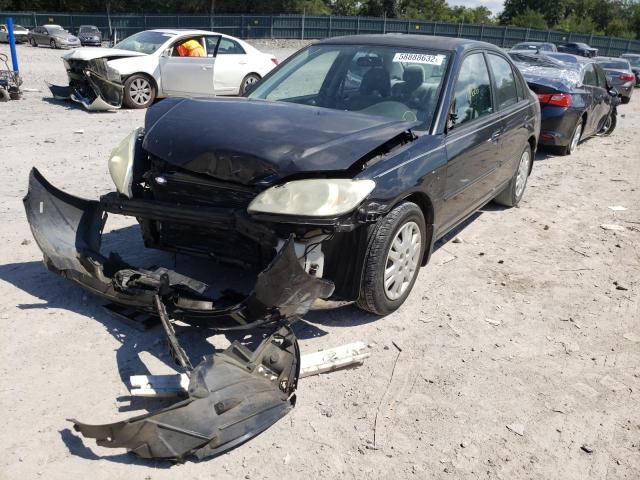 Photo 2 from auction – 2004 HONDA CIVIC LX with VIN 2HGES16544H555318