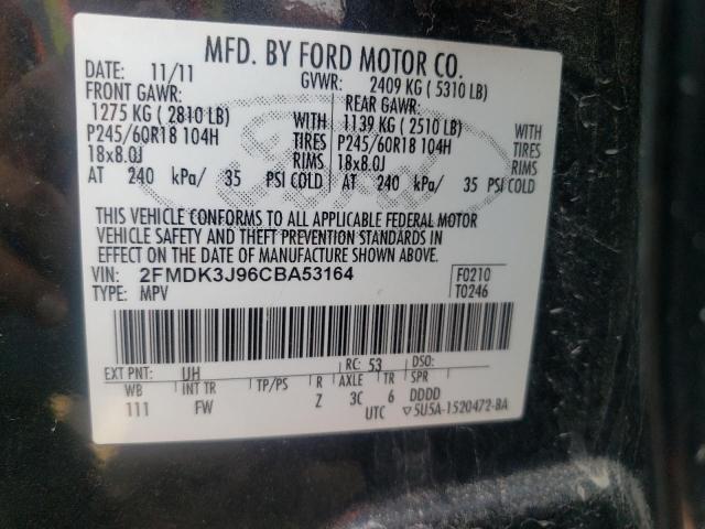 Photo 10 from auction – 2012 FORD EDGE SEL with VIN 2FMDK3J96CBA53164