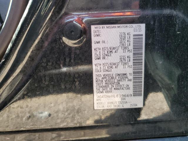 Photo 10 from auction – 2015 NISSAN ROGUE S with VIN 5N1AT2MK4FC839669