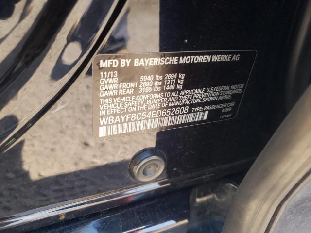 Photo 10 from auction – 2014 BMW 750 LXI with VIN WBAYF8C54ED652608
