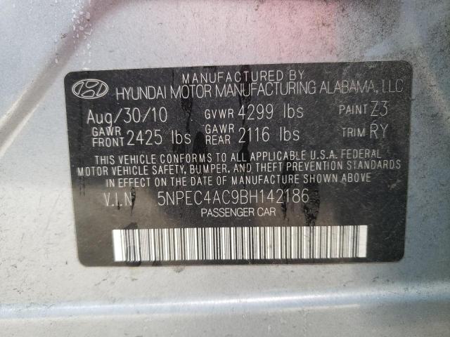 Photo 10 from auction – 2011 HYUNDAI SONATA SE with VIN 5NPEC4AC9BH142186