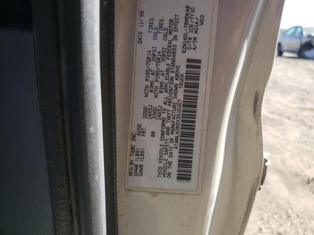 Photo 10 from auction – 2000 TOYOTA TACOMA with VIN 4TANL42N5YZ610167
