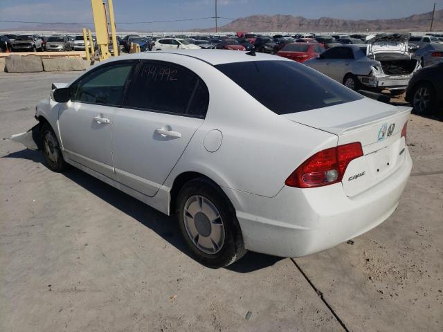 Photo 3 from auction – 2008 HONDA CIVIC HYBR with VIN JHMFA36238S017522