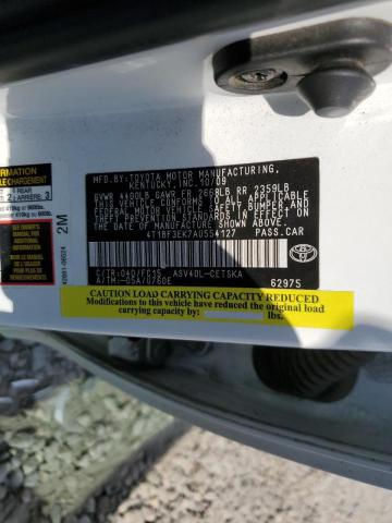 Photo 10 from auction – 2010 TOYOTA CAMRY BASE with VIN 4T1BF3EK7AU554127