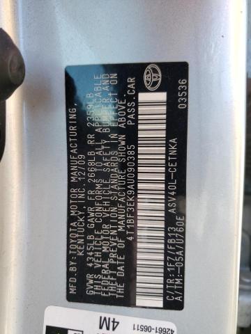 Photo 10 from auction – 2010 TOYOTA CAMRY BASE with VIN 4T1BF3EK9AU090385