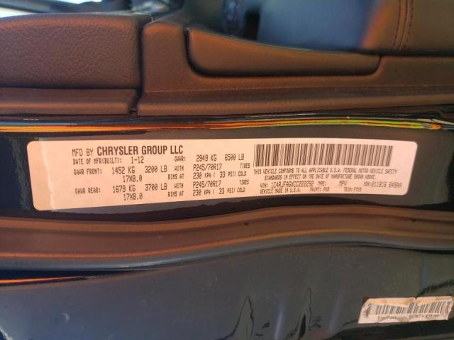 Photo 10 from auction – 2012 JEEP GRAND CHER with VIN 1C4RJFAGXCC222292