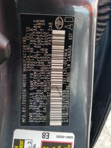 Photo 10 from auction – 2011 TOYOTA COROLLA BA with VIN 2T1BU4EE5BC549579