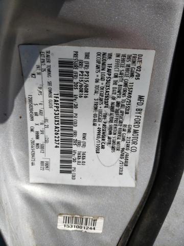 Photo 10 from auction – 2005 FORD TAURUS SE with VIN 1FAFP53UX5A262374