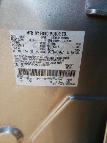 Photo 10 from auction – 2007 FORD EDGE SEL with VIN 2FMDK38C97BB63360