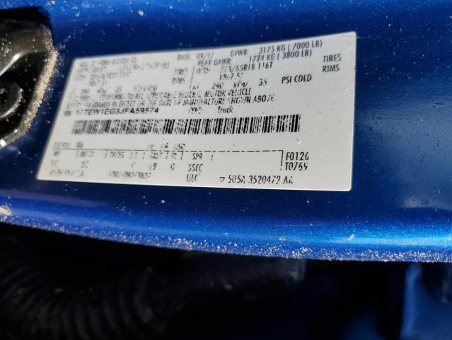 Photo 10 from auction – 2018 FORD F-150 with VIN 1FTEW1EG3JFA59574