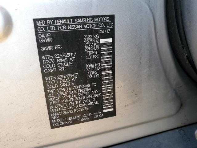 Photo 10 from auction – 2017 NISSAN ROGUE S with VIN KNMAT2MV8HP579769