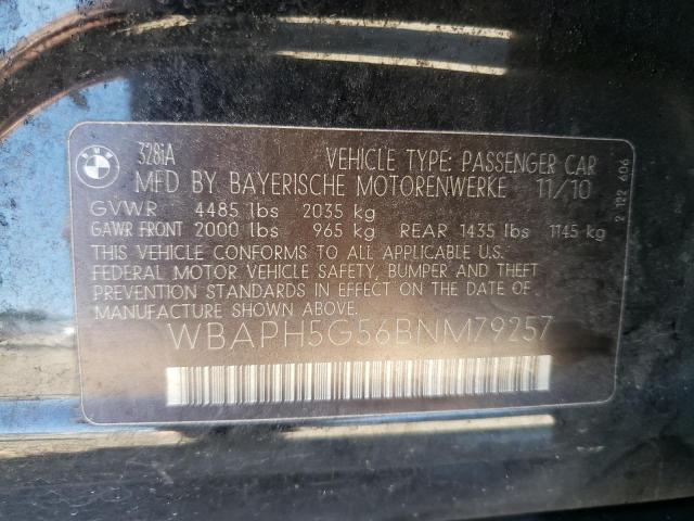 Photo 10 from auction – 2011 BMW 328 I SULE with VIN WBAPH5G56BNM79257