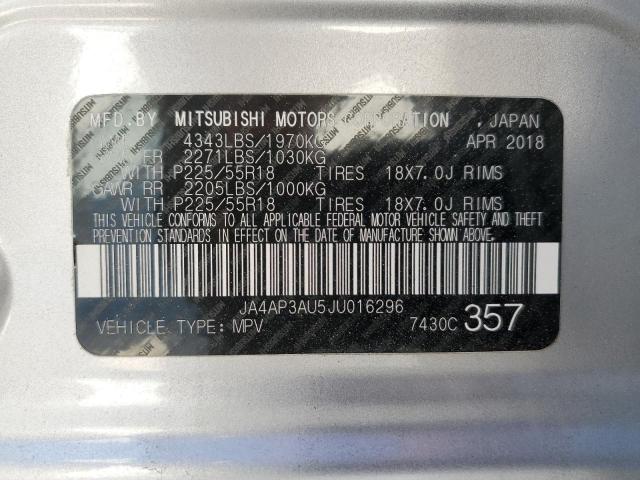 Photo 10 from auction – 2018 MITSUBISHI OUTLANDER with VIN JA4AP3AU5JU016296