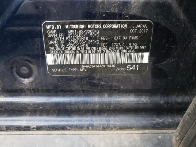 Photo 10 from auction – 2018 MITSUBISHI OUTLANDER with VIN JA4AZ3A34JZ019436