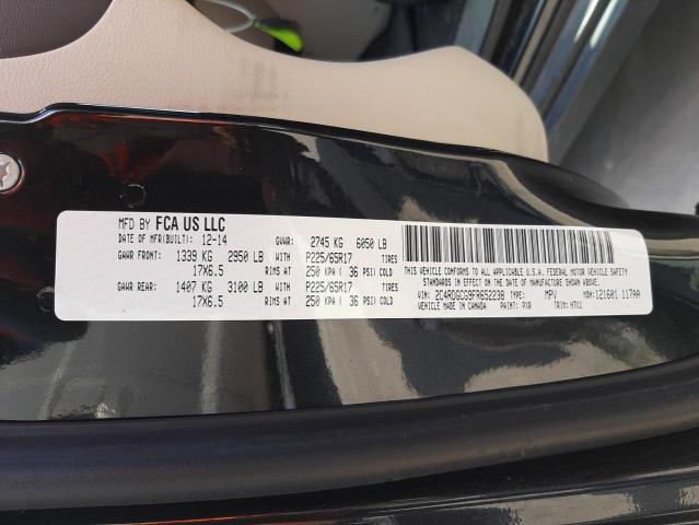 Photo 10 from auction – 2015 DODGE GRAND CARA with VIN 2C4RDGCG9FR652238