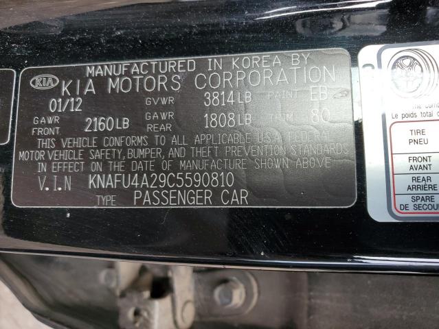 Photo 10 from auction – 2012 KIA FORTE EX with VIN KNAFU4A29C5590810