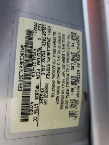 Photo 10 from auction – 2007 NISSAN VERSA S with VIN 3N1BC13E27L350923