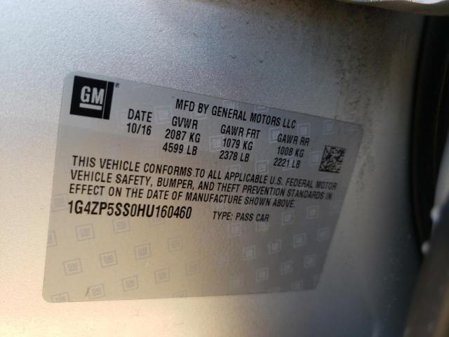 Photo 10 from auction – 2017 BUICK LACROSSE E with VIN 1G4ZP5SS0HU160460