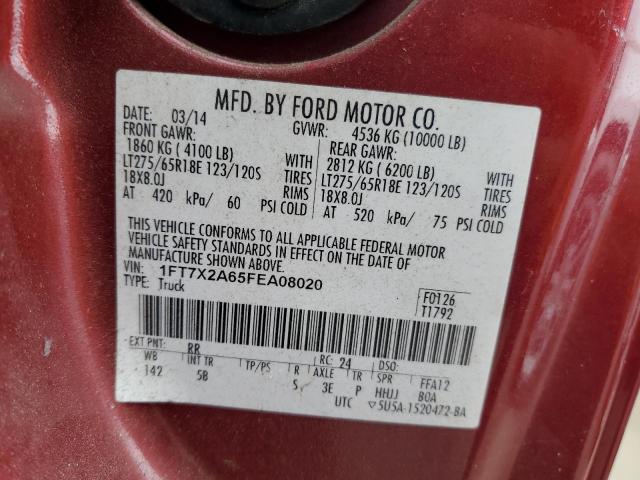 Photo 10 from auction – 2015 FORD F250 SUPER with VIN 1FT7X2A65FEA08020